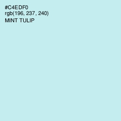 #C4EDF0 - Mint Tulip Color Image